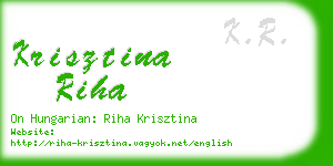 krisztina riha business card